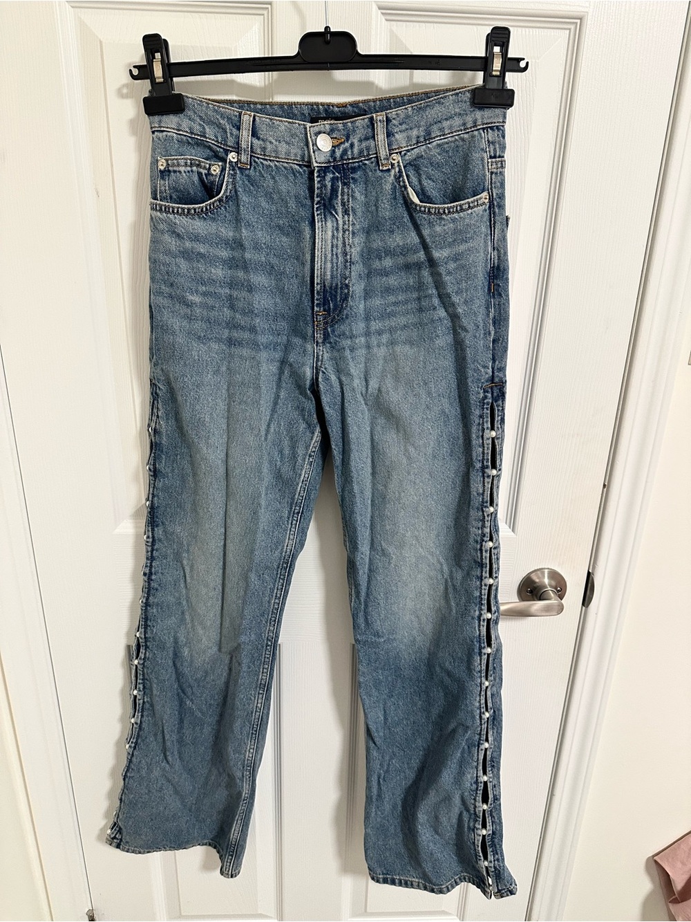 Maje beaded cutaway jeans